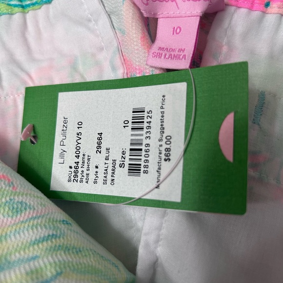 Lilly Pulitzer Adie shorts in the Seasalt Blue On Parade Women’s Size 10 - Picture 6 of 8